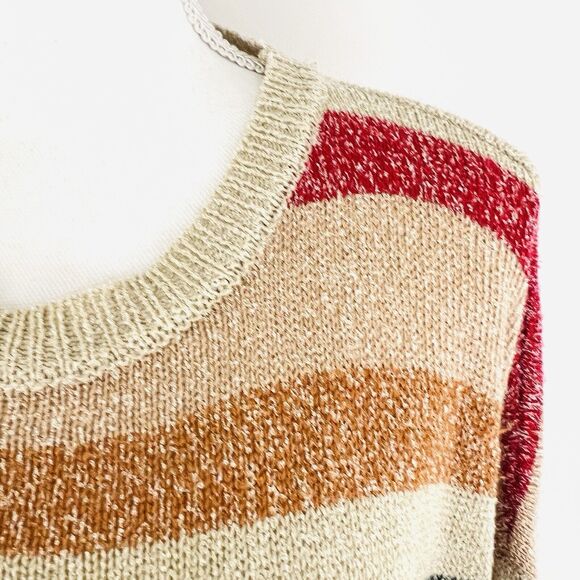 Cozy Striped Crew Neck Sweater - Picture 5 of 8